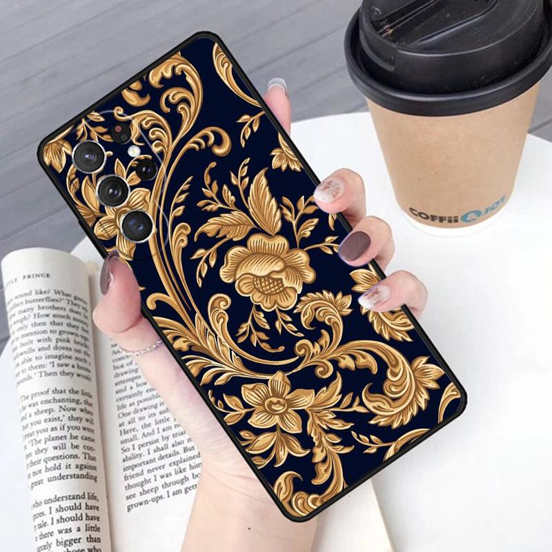 Batik Pattern phone case Cover For Samsung Galaxy S24 S25 Ultra S21 S22 Ultra S10E Note 10 Plus Note 20 FE S23