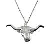 Vintage Bull Head Pendant Necklace - European American Simple Personalized Animal Jewelry - Creative Accessories