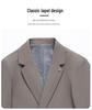 Men's Spring 2026 Korean Style Solid Color Single-Breasted Casual Suit Jacket