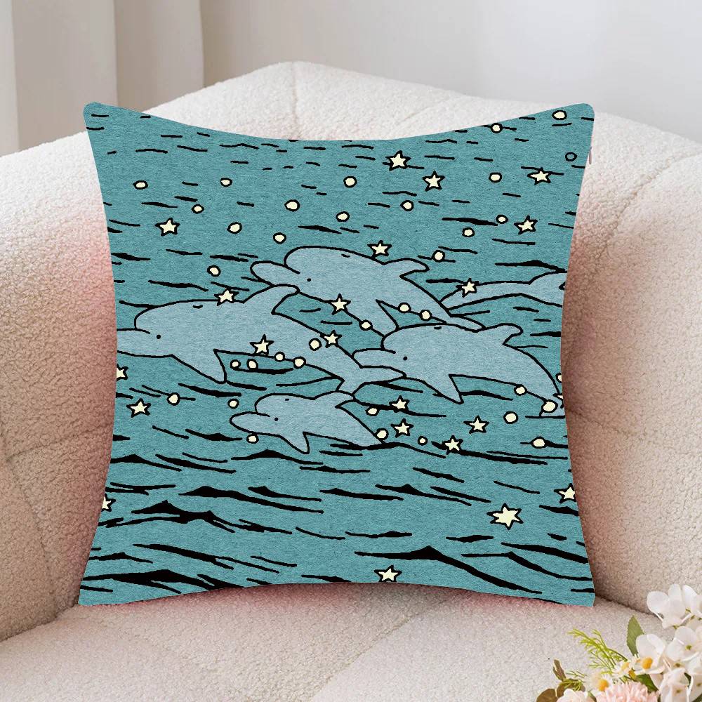 Ripple Star Simplicity Pillow Case Fashion Square Pillowcase Bedroom Sofa Room Ins Decoration Leisure