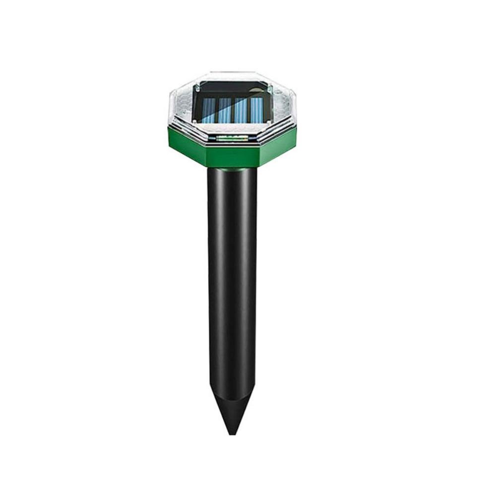 Radiation-Free Solar Ultrasonic Mole Repeller Solar Powered Rodent Deterrent Mouse Repeller Garden