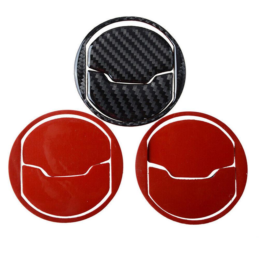 Carbon Fiber Interior Air Vent Outlet Cover Trim Decal For Ford Mustang 2015-20