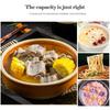 Porcelain Enameled Deep Soup Pot, High Style Saucepan for Induction Cooker Stewpan, Multifunction Cooking Pot for Kitchen, 3.2L
