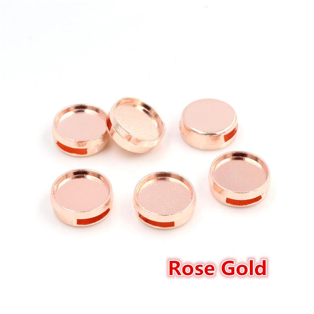 20pcs 12mm Inner Size Antique bronze Black Silver Plated Fashion Style Cabochon Base Cameo Setting Charms Pendant