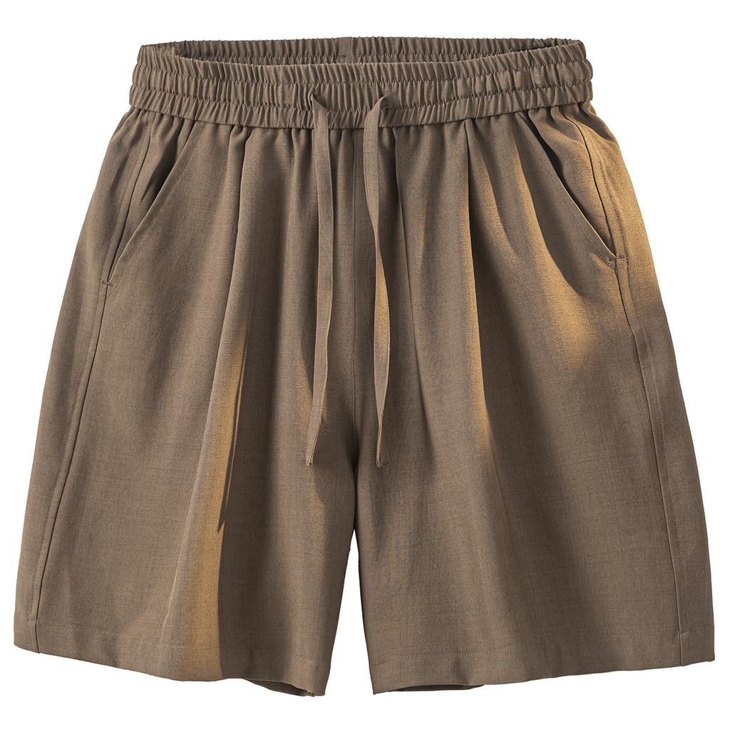 Men's Solid Color Summer Casual Shorts Fashion Beach Pants Running Sport Loose Straight Short for Men