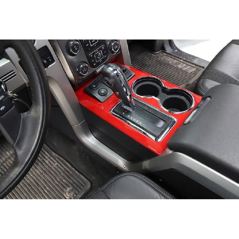 För Ford F150 Raptor 09-14 Konsol Växelväljare Ram Panel Skydd Dekor ABS