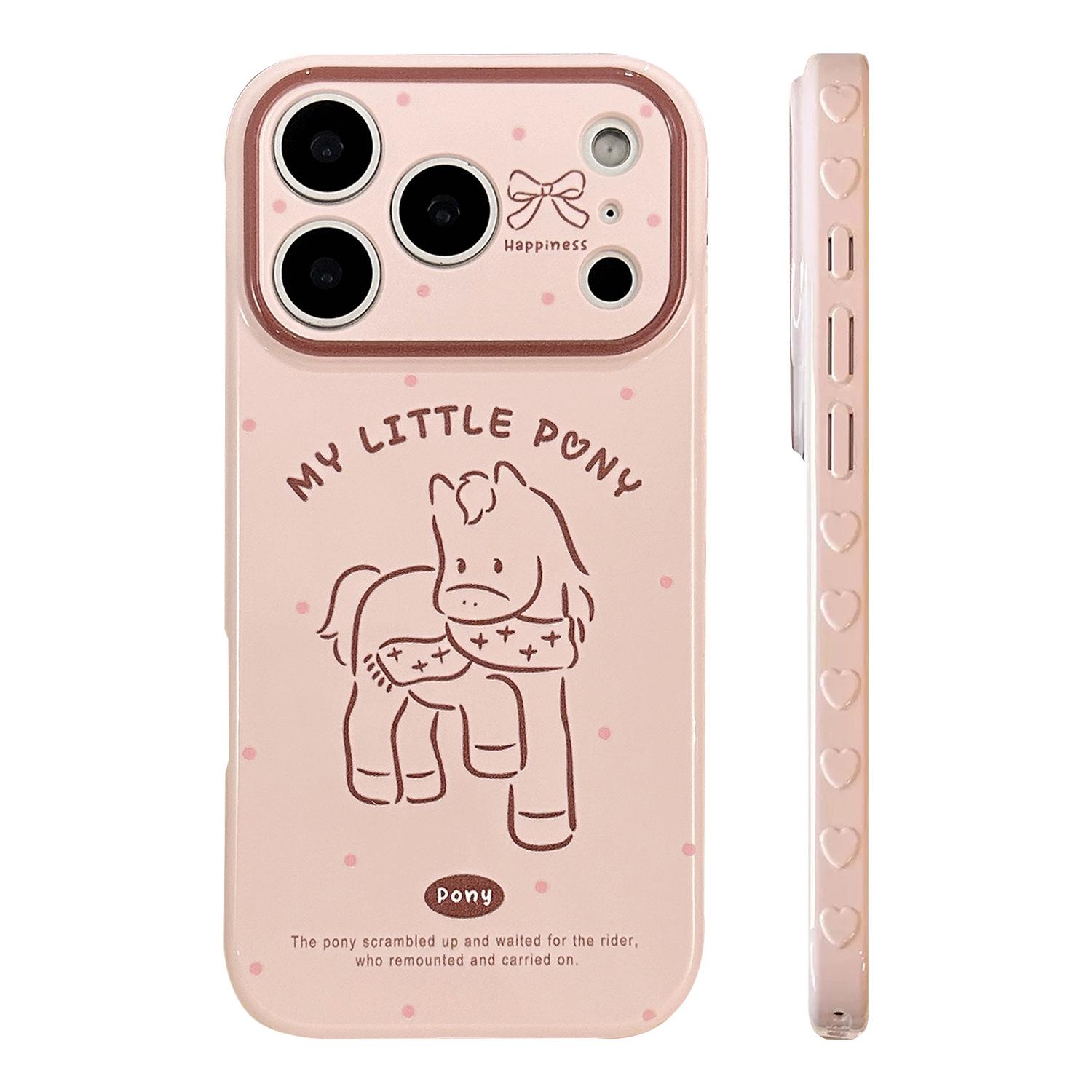 

Pink Pony phone case suitable for iPhone 15, iPhone 16, iPhone 17 Pro Max iPhone 17 Pro Max