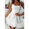 Womens Spring Summer Fashion Floral Ruffled Cami Dress Casual Elegant Sleeveless Floral Print Shift Dress For Parties Beach And Everyday Wear