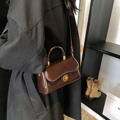Premium Textured Bag Women's New Autumn and Winter Retro Versatile Messenger Bag Fashionable Portable Small Square Bag