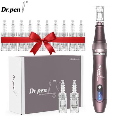 A10 Wireless Micro Needle Pen With 12Pcs Cartidges Derma Rollers Scar Acne Removal Microneedling Needles Mesotherapy Skin Care Salon Device