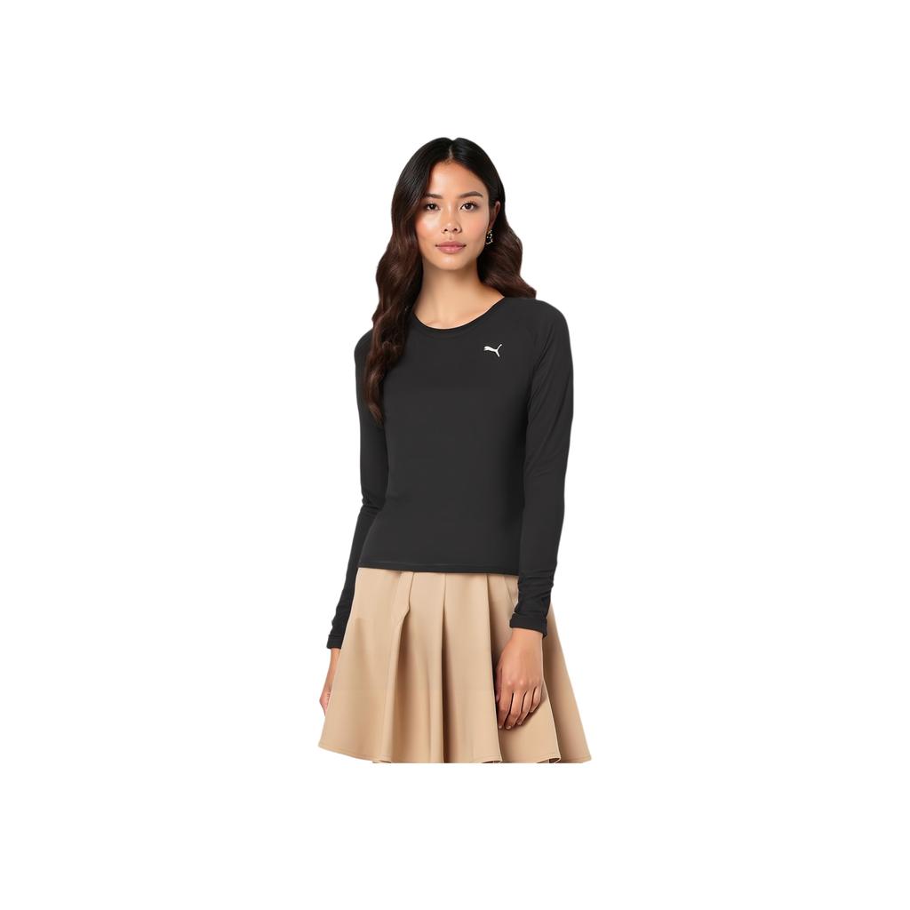 Puma Run Cloudspun Long Sleeve Running Top Women tops Black 524962-01