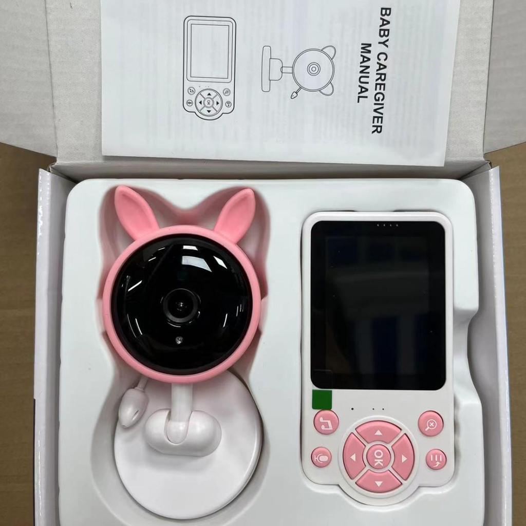 2.8" Baby Monitor: Color Screen, Temperature & Cry Detection, Voice Intercom