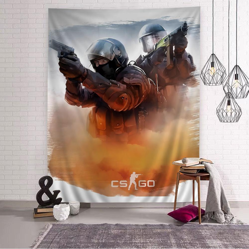 CounterStrike CS 2 Tapices Hippies para Colgar en la Pared Tapices de Pared Bohemios Mandala Decoración del Hogar INS