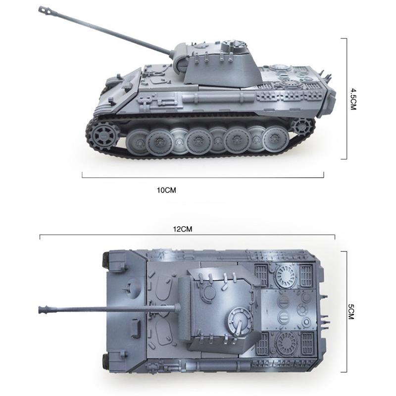 1:72 4D Plastic Assemble Tank SD.KFZ.7/2 Model World War II Model Puzzle Assembling Military Sand Table Toys For Children Gifts