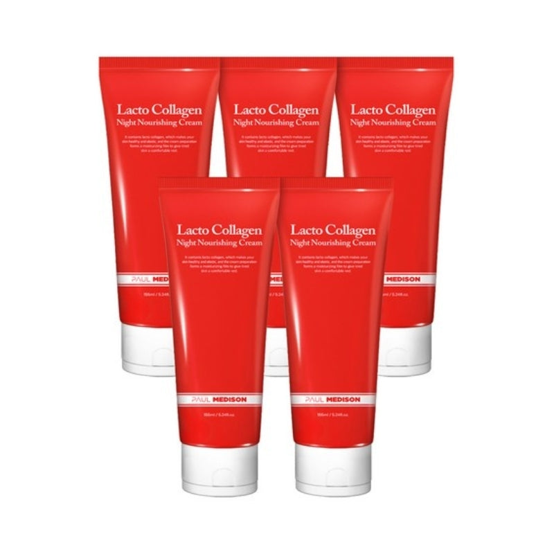 Paul Medison Lacto Collagen Night Nourishing Cream 155ml*1Pc/3Pcs/5Pcs