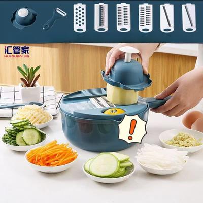 Cozinha Multifuncional Vegetal Cortador de Seda Doméstico, Cortador de Rabanete, Cortador de Batata e Outras Ferramentas Multifuncionais