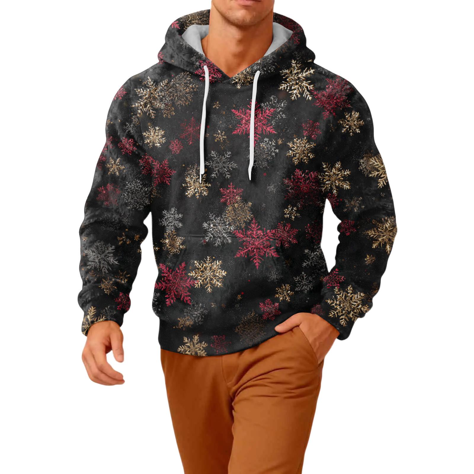 

Мужская повседневная фланелевая толстовка с капюшоном и длинными рукавами XXL