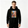Men's Anime Print Pullover Hoodie Casual Long Sleeve Dragon Ball Character Pattern Sweatshirt