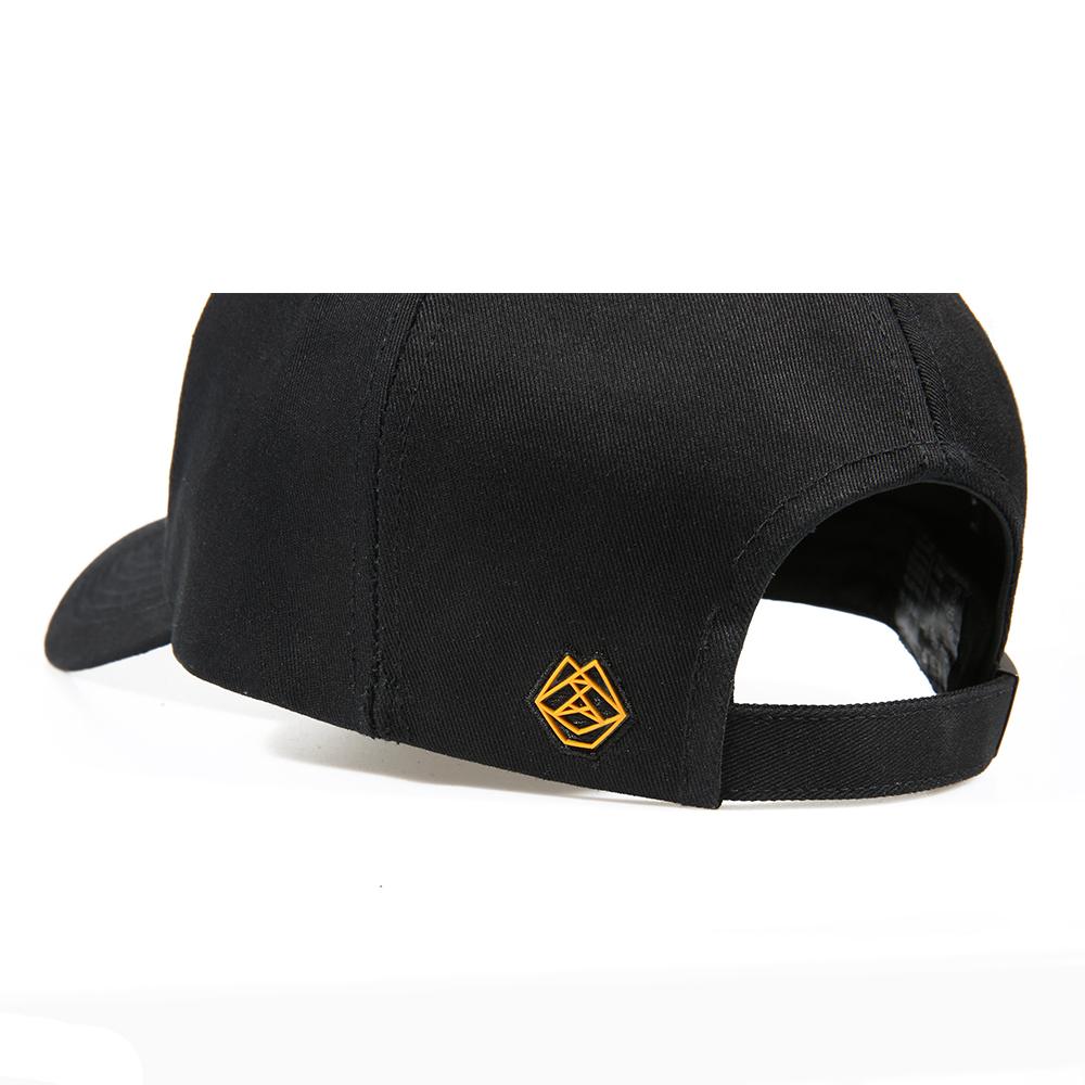 Taimseullib Cartoon Lettering Black Ball Cap Tbc06901