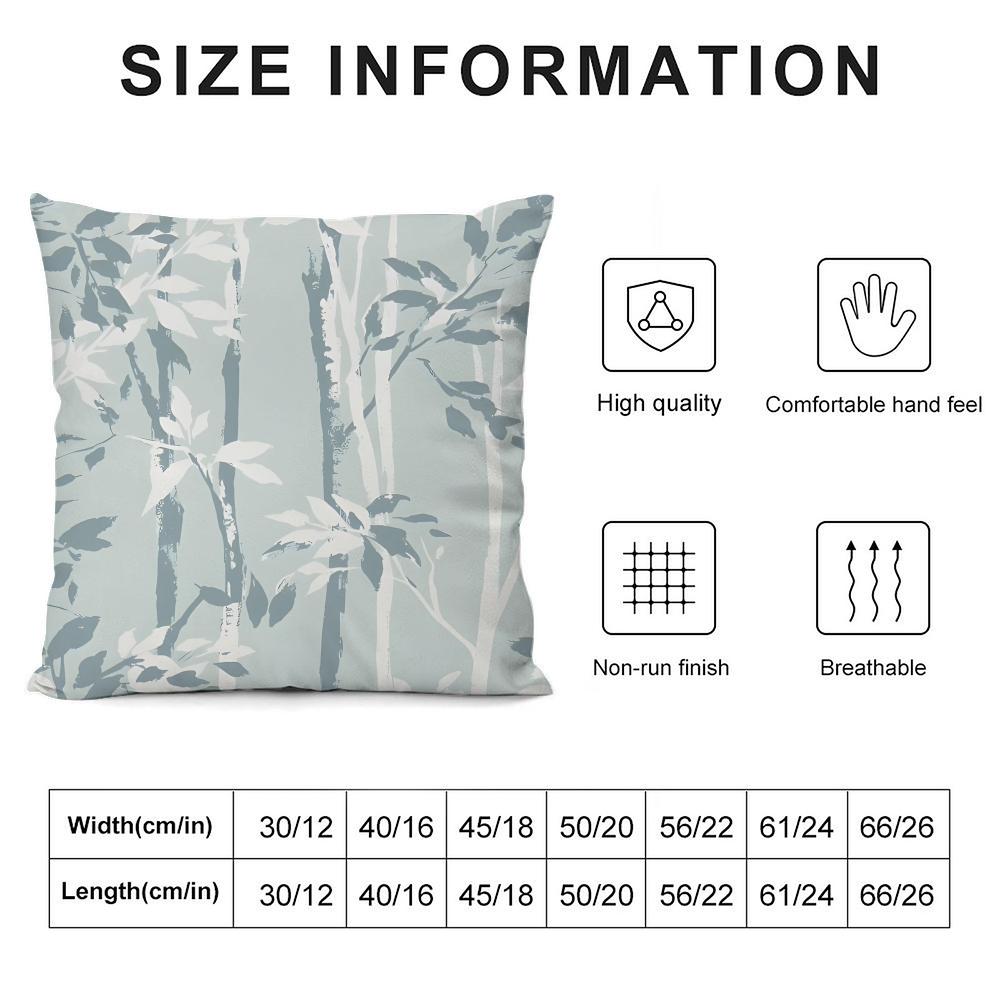 Bamboo Luxury Cushion Cover Pillowcase Ultra Soft Skin Friendly Fabric Cloud Like Comfort & Concealed Zipper