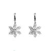 Exquisite Zircon Snowflake Stud Earrings - Versatile Luxury Christmas Jewelry