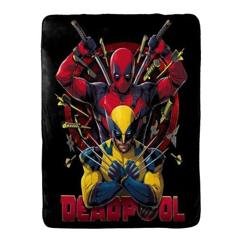Deadpool & Wolverine Plush Throw