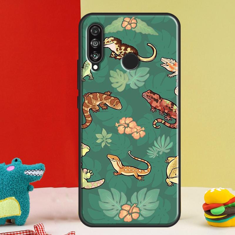 Lizards Geckos For Huawei Nova 12i 12s 11i 5T 9 10 SE Y91 Y90 Y60 Y70 Y72 Y61 P60 Pro P20 P40 P30 Lite Case