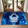 Nottingham Forest Fußball Design Kristall Samt Teppich Weiche Dekorationsmatte für Schlafzimmer Eingang