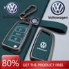Für VOLKSWAGEN VW Neue Zinklegierung Leder Auto Smart Fernbedienung Schlüsselhülle Abdeckung Schutzhalter Schale für VW Volkswagen Passat 2017 Ke