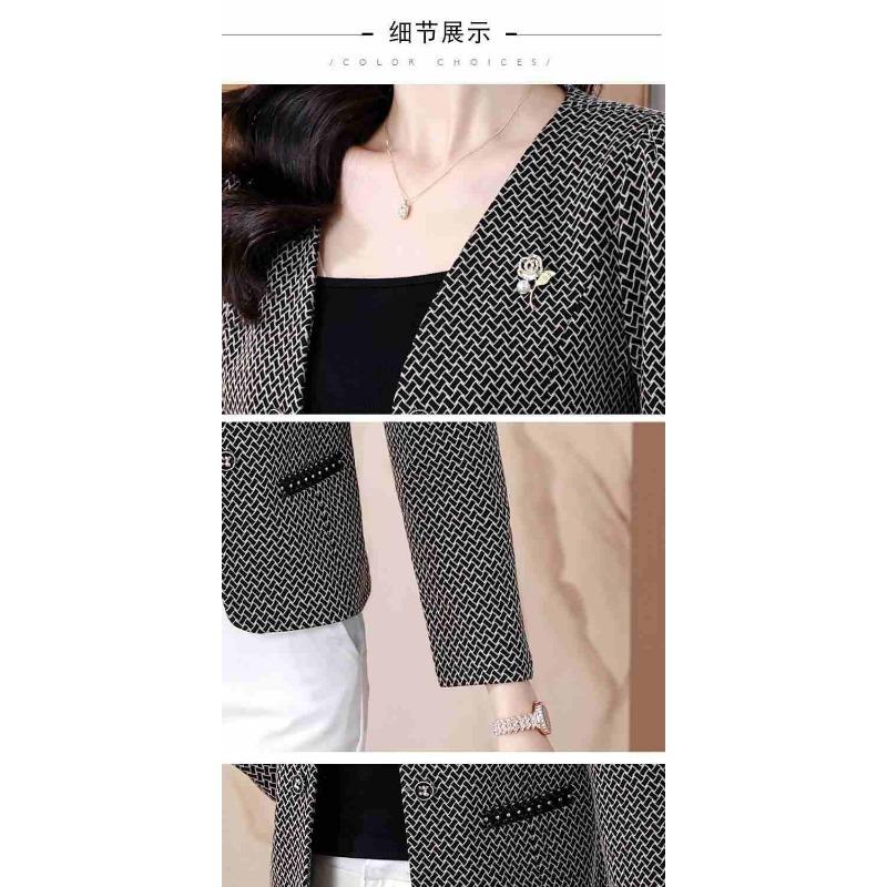 Langärmliger Strickcardigan mit Knopfleiste Herbst und Winter Koreanischer Stil Temperament Kurzer Mantel Anzug Vielseitiges Oberteil