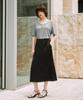 ZEROSTREET Lezero Satin String Skirt / Black