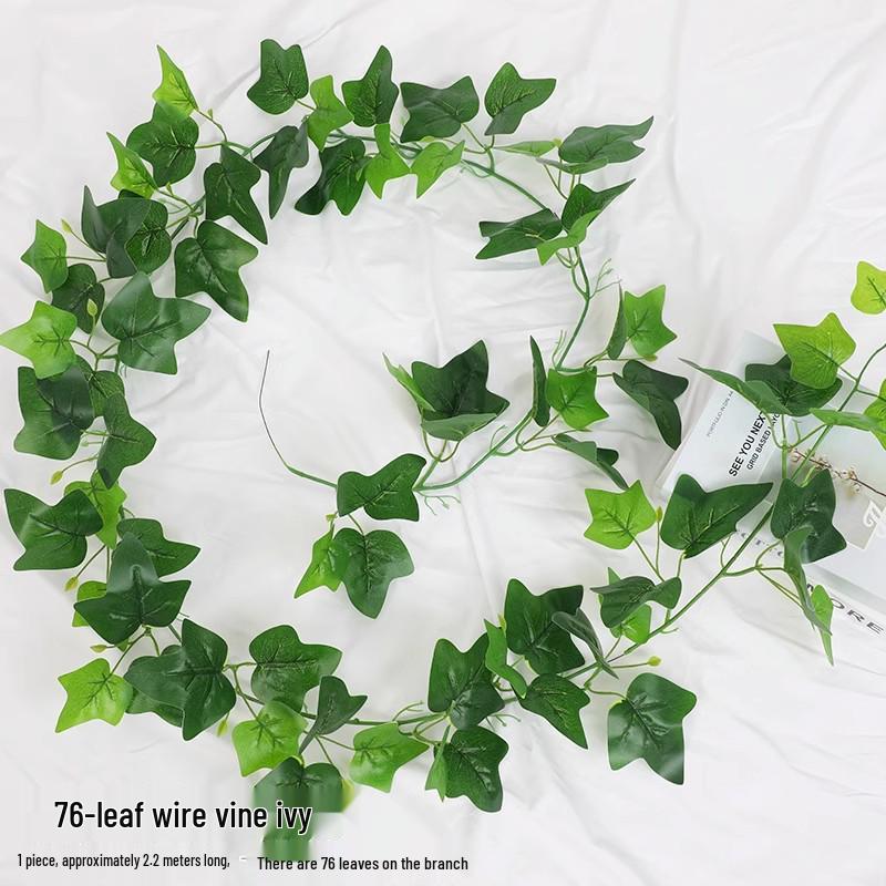 

Искусственная ротанговая гирлянда из листьев потоса для потолочного декора