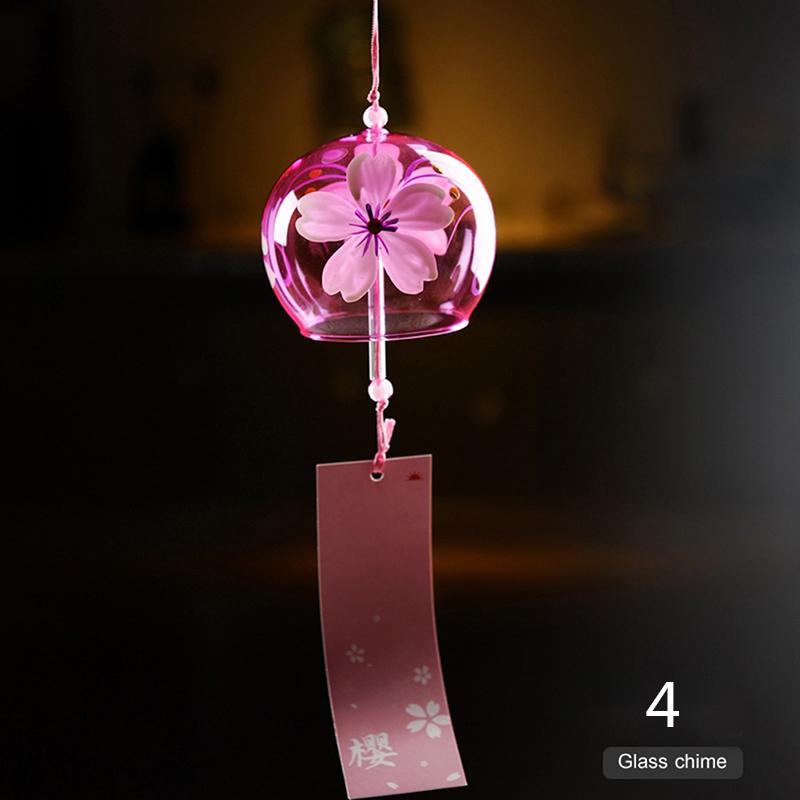 1vnt vėjo varpelis Japan Wind Chimes rankų darbo stiklo furin namų biuro dekorai