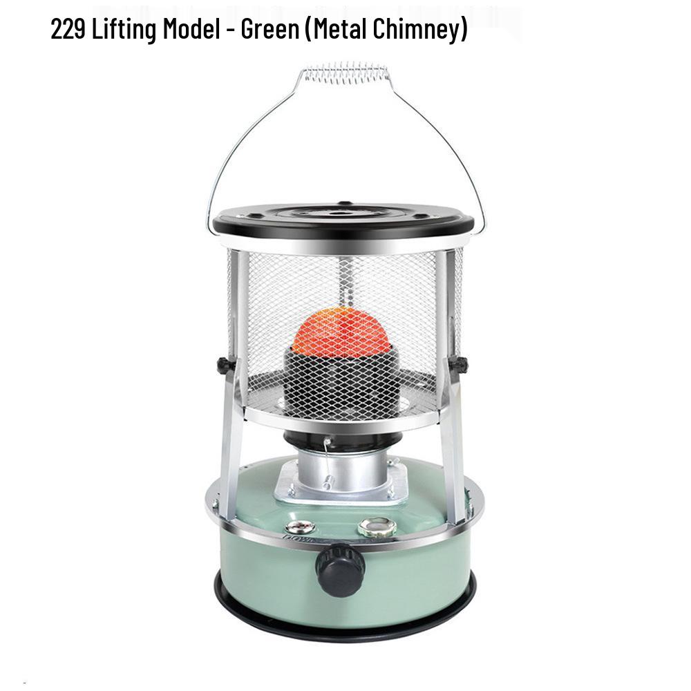 Adjustable Height Glass Chimney Kerosene Stove for Outdoor Camping & Indoor Use