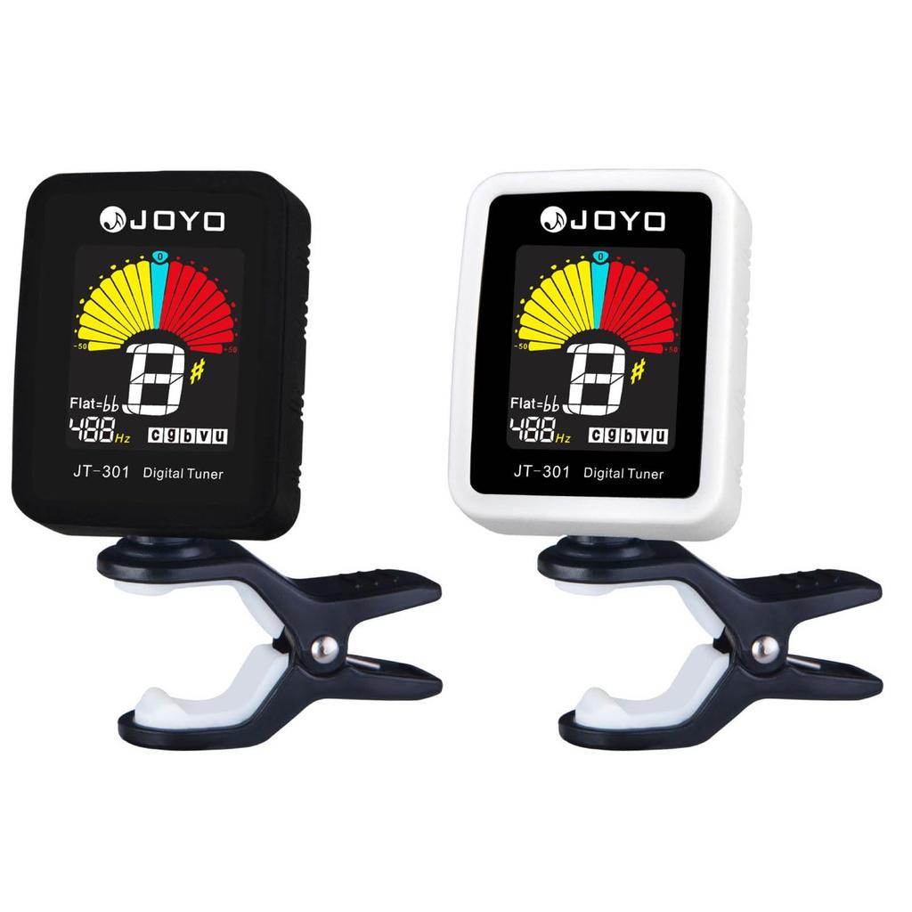 JOYO Clip-on Tuner, Chromatic Type, LCD Color Display, JT-301 WHT