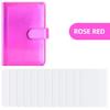Colorful A6 PU Leather Macaron Budget & Account Book - Multi-functional Cash Diary & Storage Planner