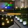 Three-purpose Solar Outdoor Ice Brick Lamp Solar-powered Garden Stake Light-Energy-Efficient,Waterproof Outdoor Lawn Lamp