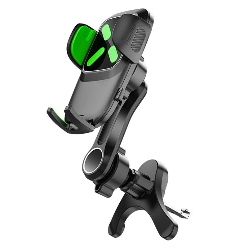 

A034 10th Gen Y-shaped Base Car Air Vent Hook Mount Bracket Plastic Mobile Phone Holder Green
