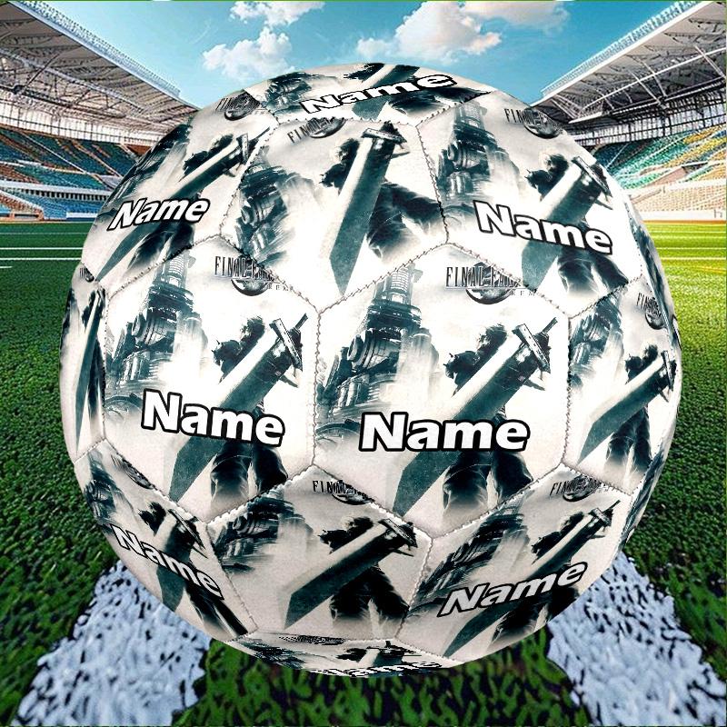 Custom Name Personalized Final Fantasy Print Size 5 Soccer Ball Training & Match Football, for Team, Kicking, Gift for Football