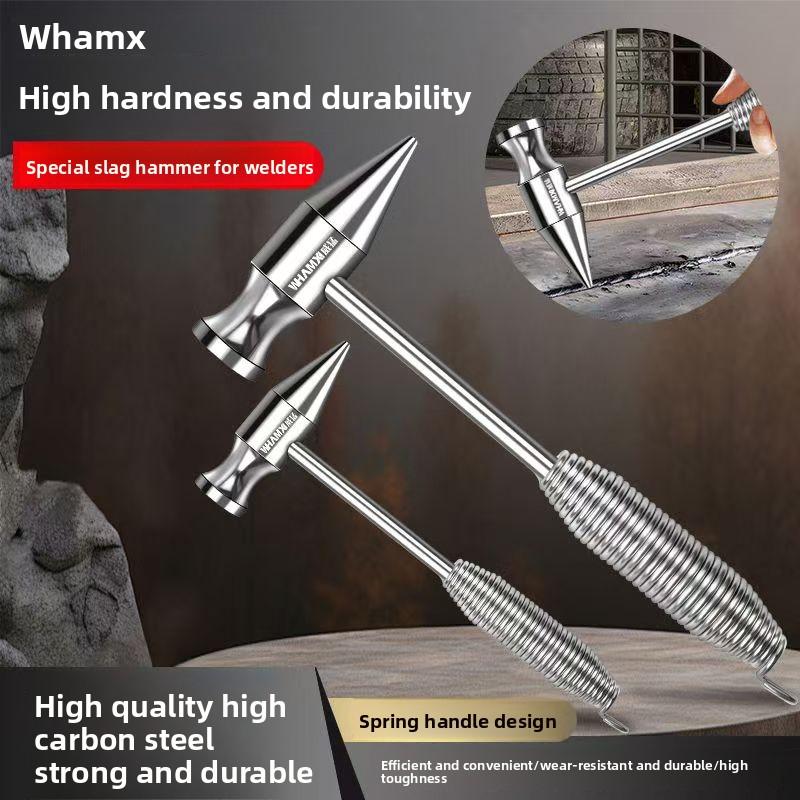 1 buc Ciocan de sudură electric multifuncțional, ciocan pentru zgură, ciocan de siguranță, ciocan pentru zgură, ciocan pentru îndepărtarea ruginii, ciocan pentru sudor