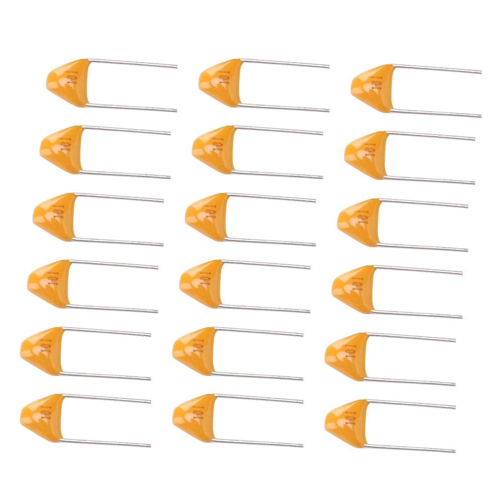 1000Pcs Monolithic Capacitor InLine Ceramic 100PF 5.08mm Lead Pitch DC50V 10% Deviation