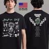 New Apparel  2025 Green Day Tour 2 Sides Black T-shirt Unisex All Sizes JJ5311 Unisex T-Shirt