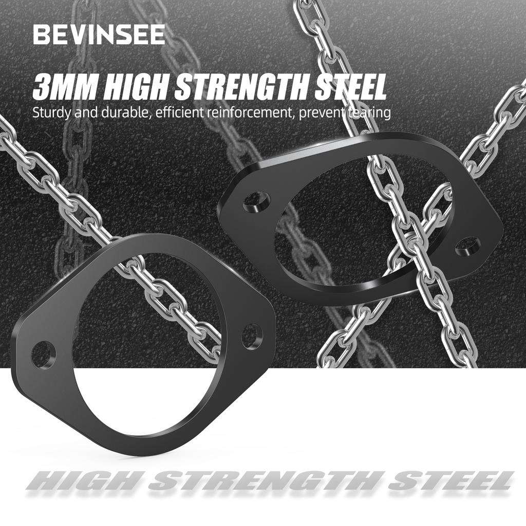 BEVINSEE Steel Rear Strut Tower Shock Mount Reinforcement Set for BMW E46 E36 E30 Z3 Z4 323 325 328 M3, Replace for 33526772864