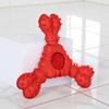 Dog Teething Toy with Cowhide Scent Natural Chew Attraction Bite-Resistant Silicone Oral Care Dog Toy for Small Medium Dogs