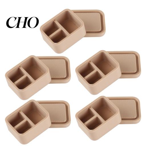 Lunch Box Ecologica 5 Pezzi Mini Scatole, Miniatura 1:Scatola Bento Scala 1:12, Piccolo Contenitore per Cibo con Coperchio per Accessori Cucina Casa delle Bambole Robusto