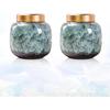 Set of 2 Small Urns for Ashes Cherished Keepsake for Humans & Pets - Elegant Pet & Human Keepsake Urns - for Sharing Precious Ashes
