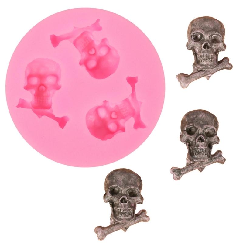 Silicone Dessert Molds Skull Shape Cake Baking Mold Candy Mould Chocolate Moulds Perfect for Baking and Chocolate Making