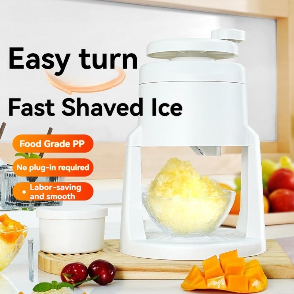 Compact Manual Shaved Ice Machine Portable Ice Slush Machine Ice Cream Machine Children Use