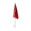 Warning Flag with Galvanized Pole and Steel Base