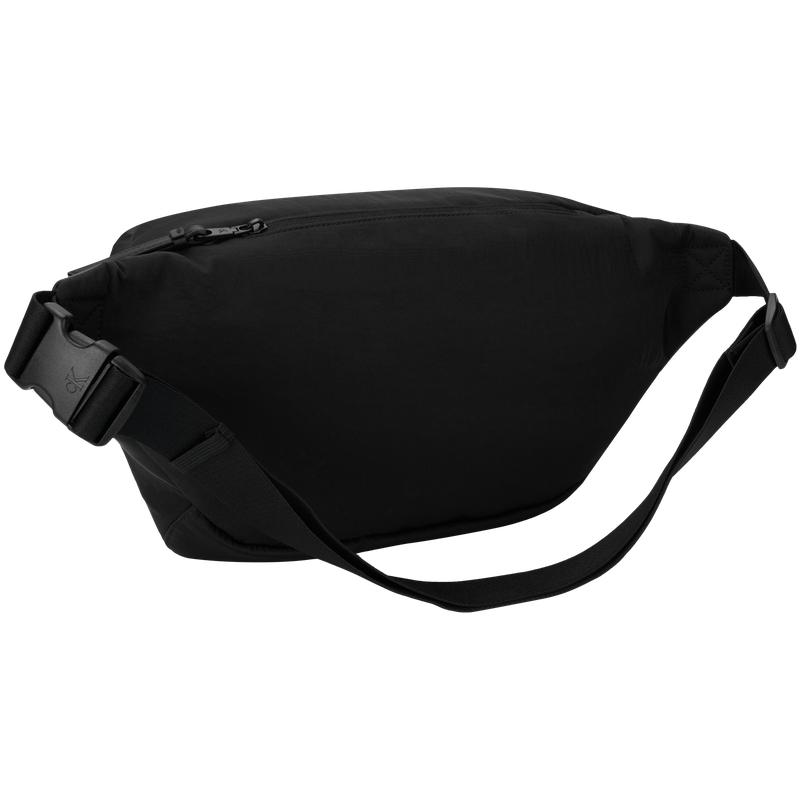 Calvin Klein SS25 Classic Square Logo Lightweight Commuter Crossbody Chest Bag Fabric Waist Bag Men's Space Black UB1-space Black